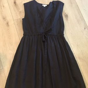 Garnet Hill 100% linen sleeveless dress.